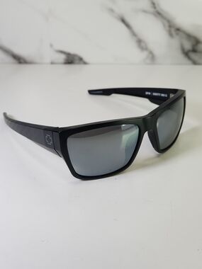 SPY Dirty Mo 2 Men Sunglasses. Black Frame. Mirror Lenses